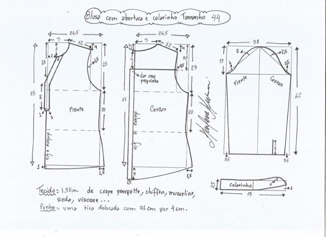 Выкройка очаровательной блузки