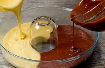 Как приготовить двухцветный шоколадно-ванильный кекс